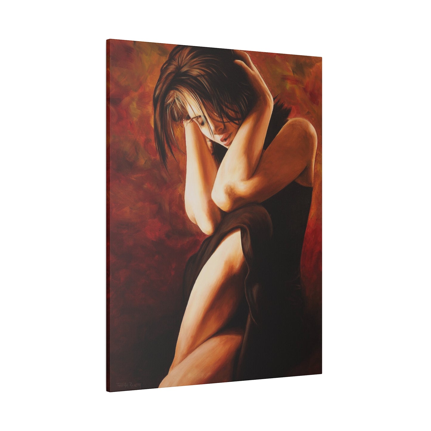 "The Significance is on the Other Side" - Original Painting by Takenya Rosetta, Stretched Canvas