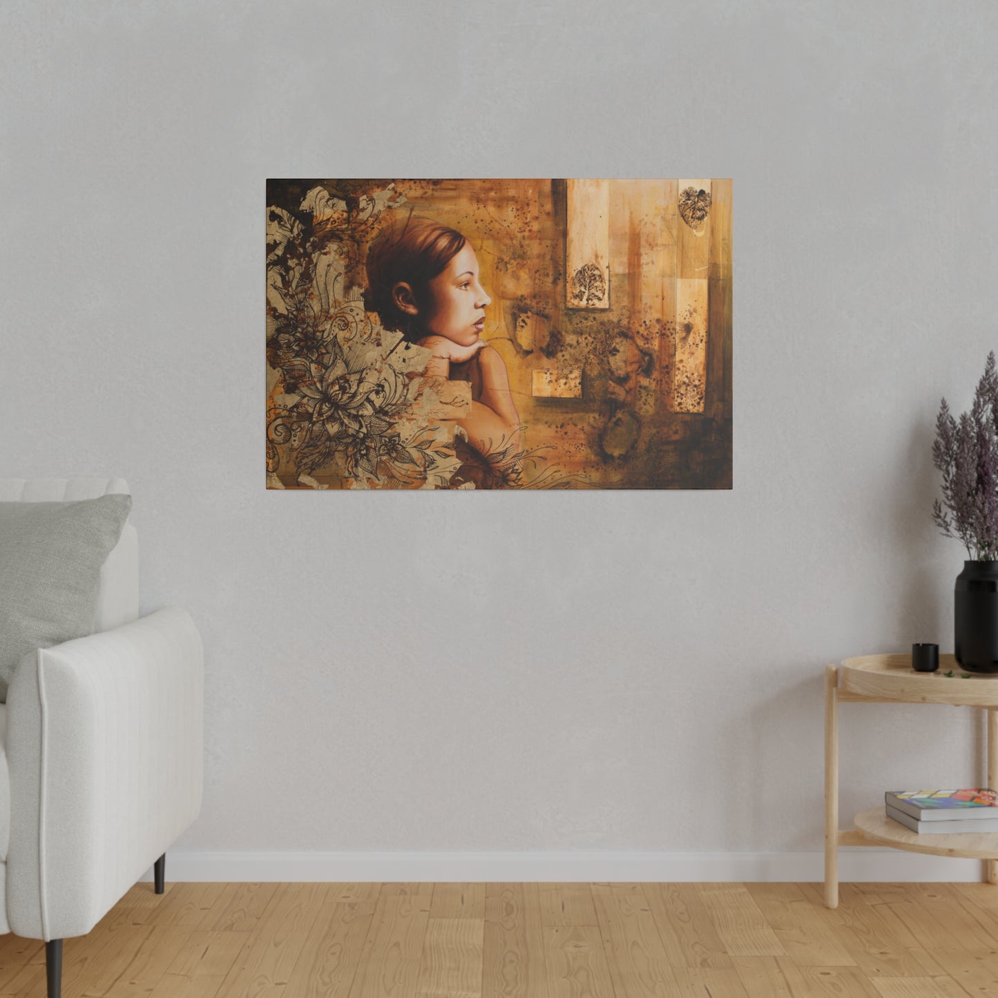 "Nations" - Original Painting by Takenya Rosetta, Stretched Canvas