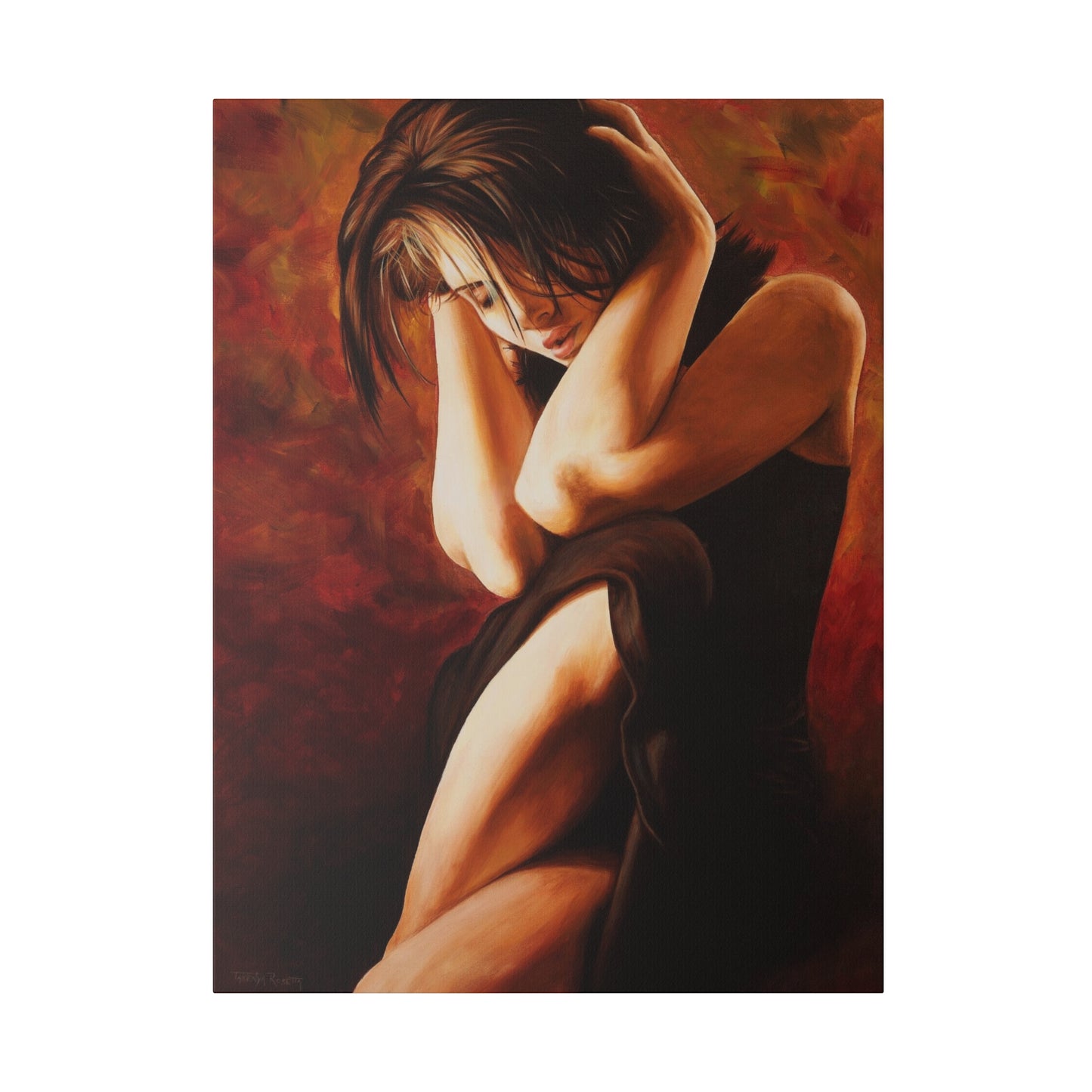 "The Significance is on the Other Side" - Original Painting by Takenya Rosetta, Stretched Canvas