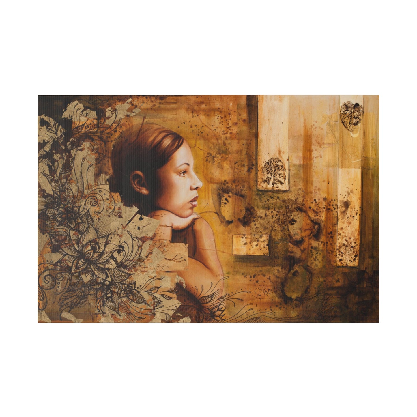 "Nations" - Original Painting by Takenya Rosetta, Stretched Canvas