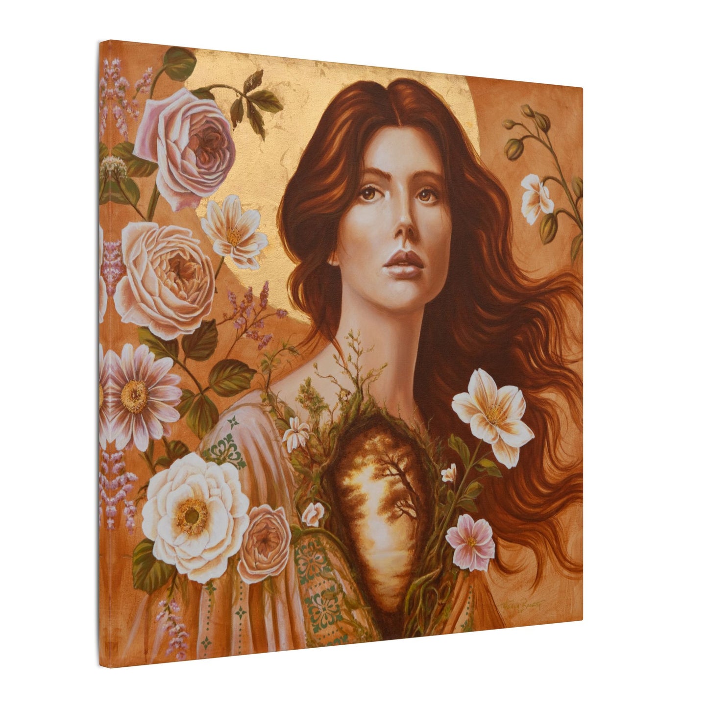 Experiencing Growth: Eden – Satin Canvas Print (20x20) by Takenya Rosetta