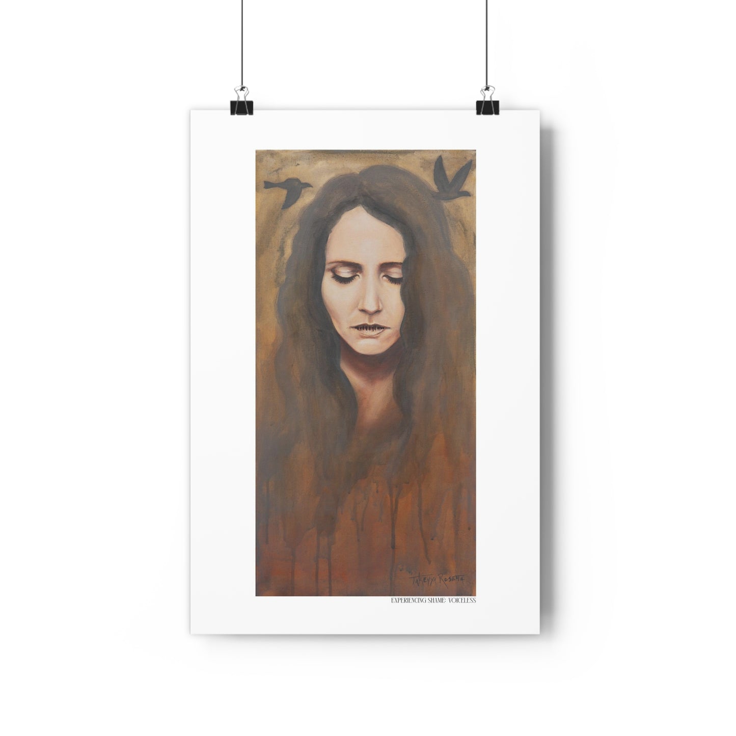 "Experiencing Shame: Voiceless" Giclée Art Print by Takenya Rosetta