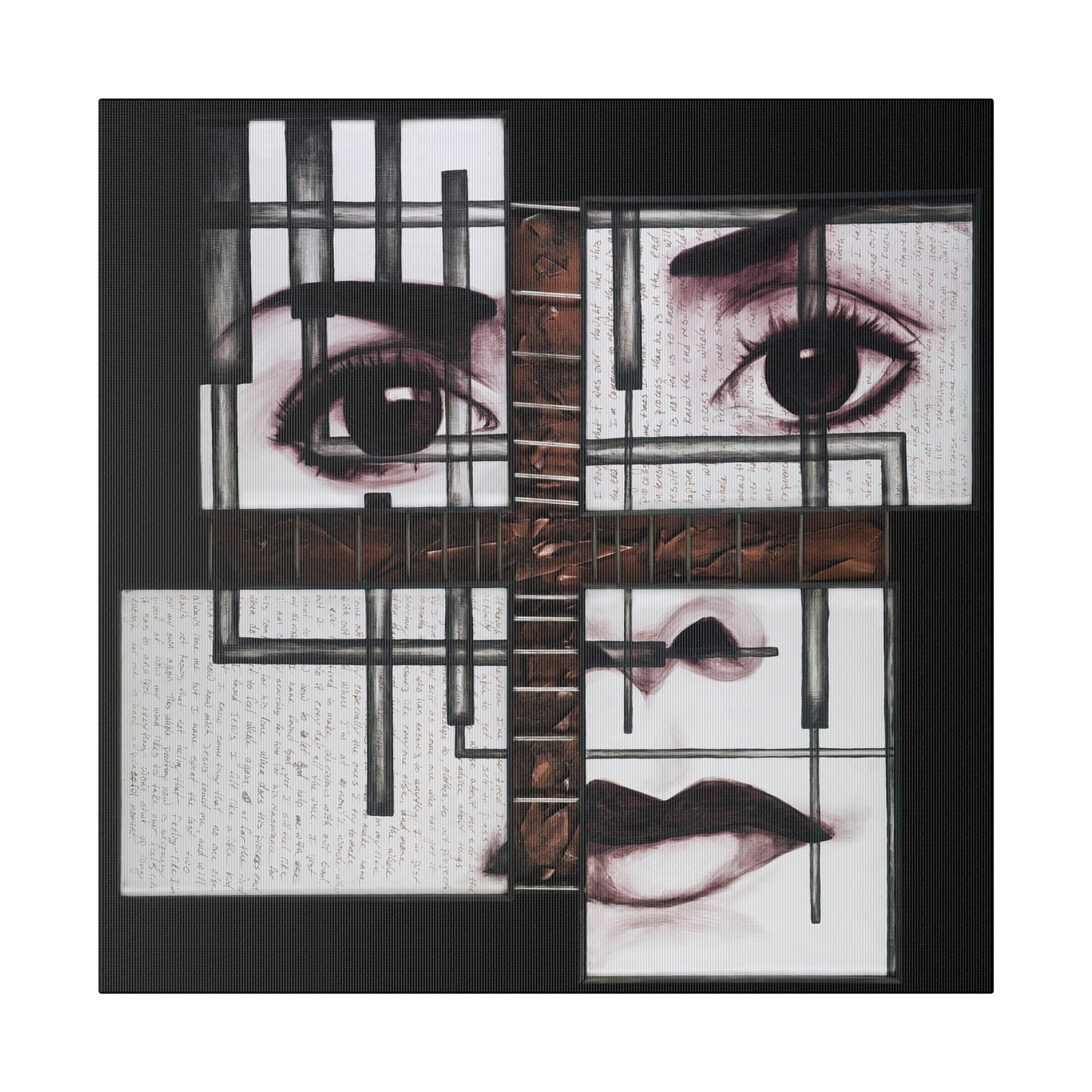 "Process" - Original Painting by Takenya Rosetta, Stretched Canvas