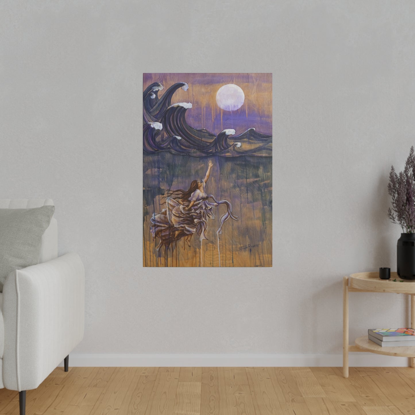 "Emergence" - Original Painting by Takenya Rosetta, Stretched Canvas