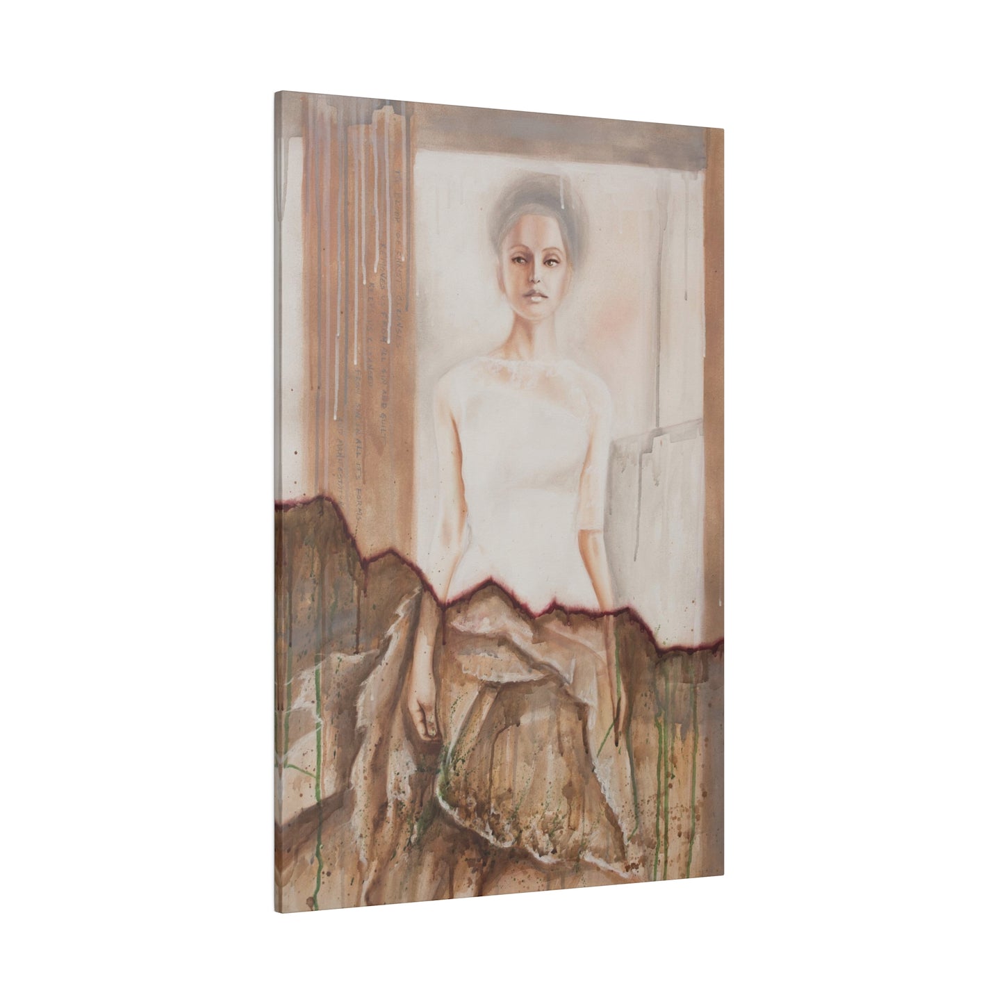 "The Bride" - Original Painting by Takenya Rosetta, Stretched Canvas