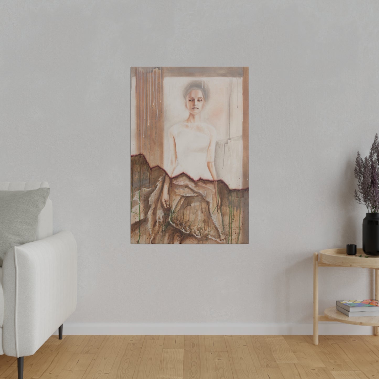 "The Bride" - Original Painting by Takenya Rosetta, Stretched Canvas