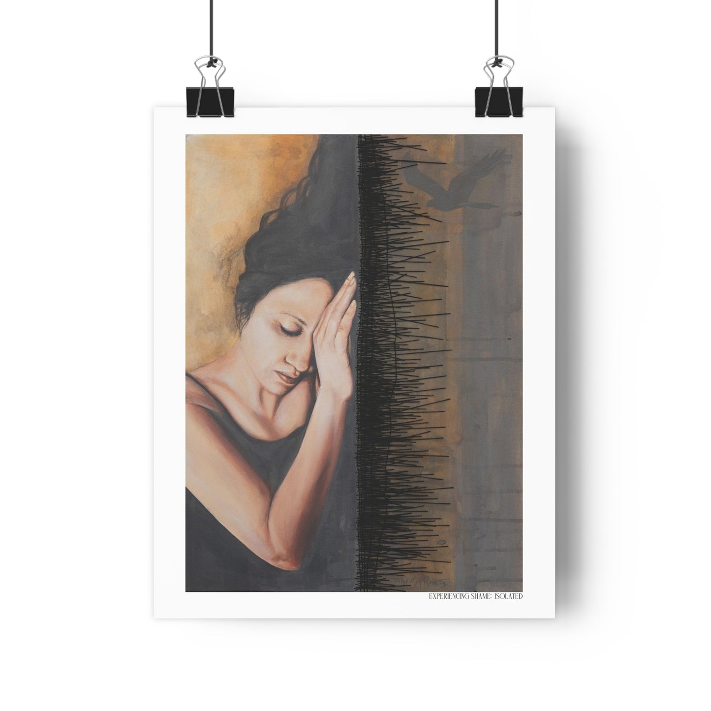 "Experiencing Shame: Isolated" Giclée Art Print by Takenya Rosetta