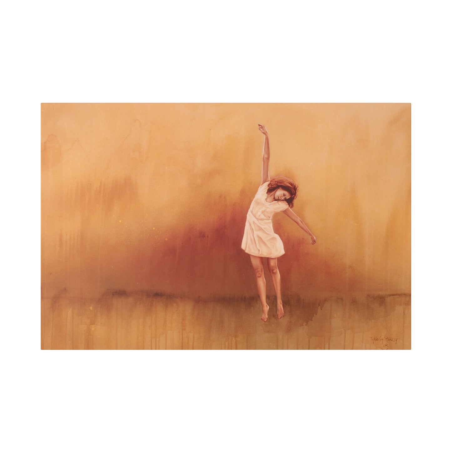 "Love Came Down and Rescued Me" - Original Painting by Takenya Rosetta, Stretched Canvas