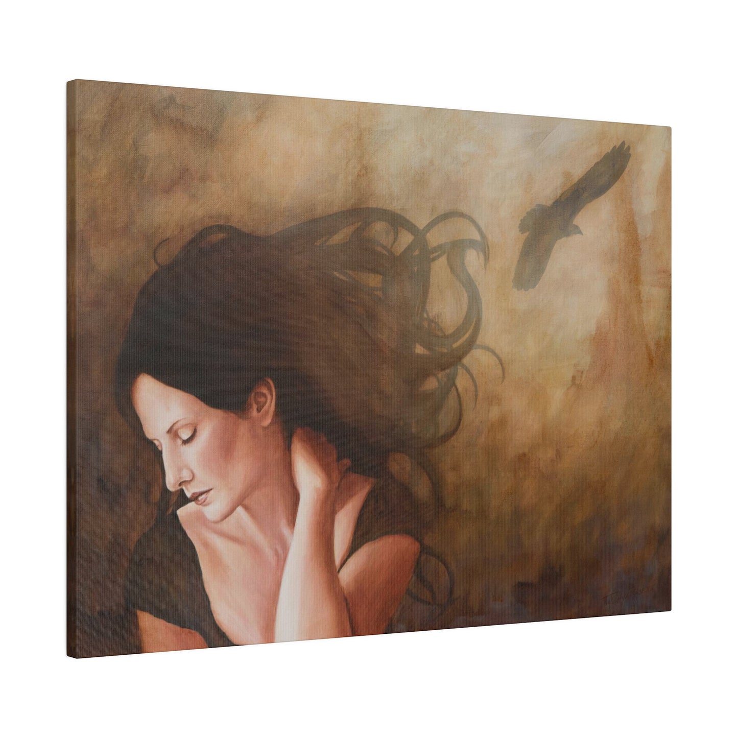 "Especially Fond of You" - Original Painting by Takenya Rosetta, Stretched Canvas