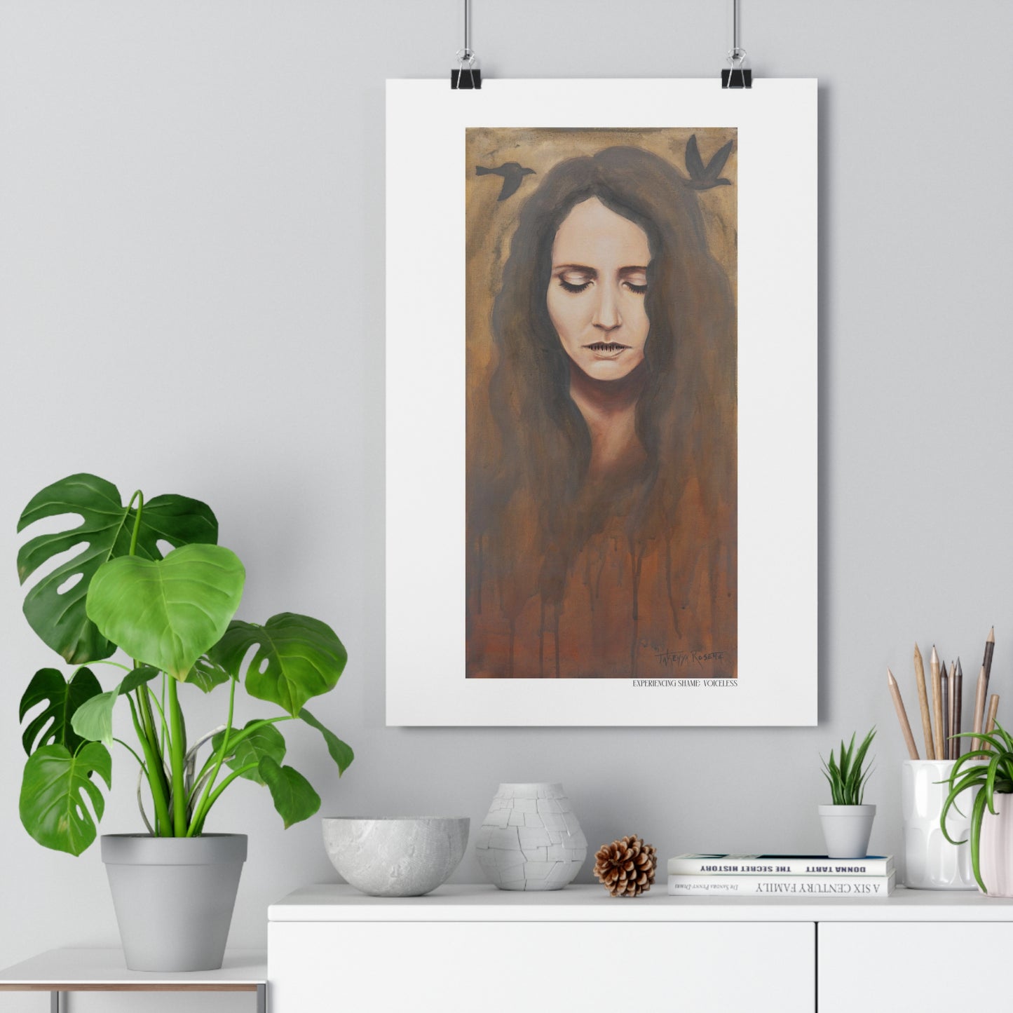 "Experiencing Shame: Voiceless" Giclée Art Print by Takenya Rosetta