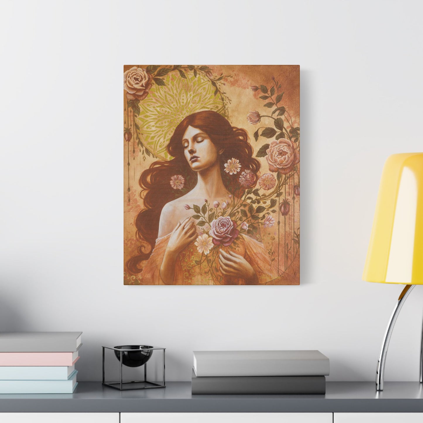 Experiencing Growth: Sanctuary – Stretched Satin Canvas Reproduction (16x20) by Takenya Rosetta
