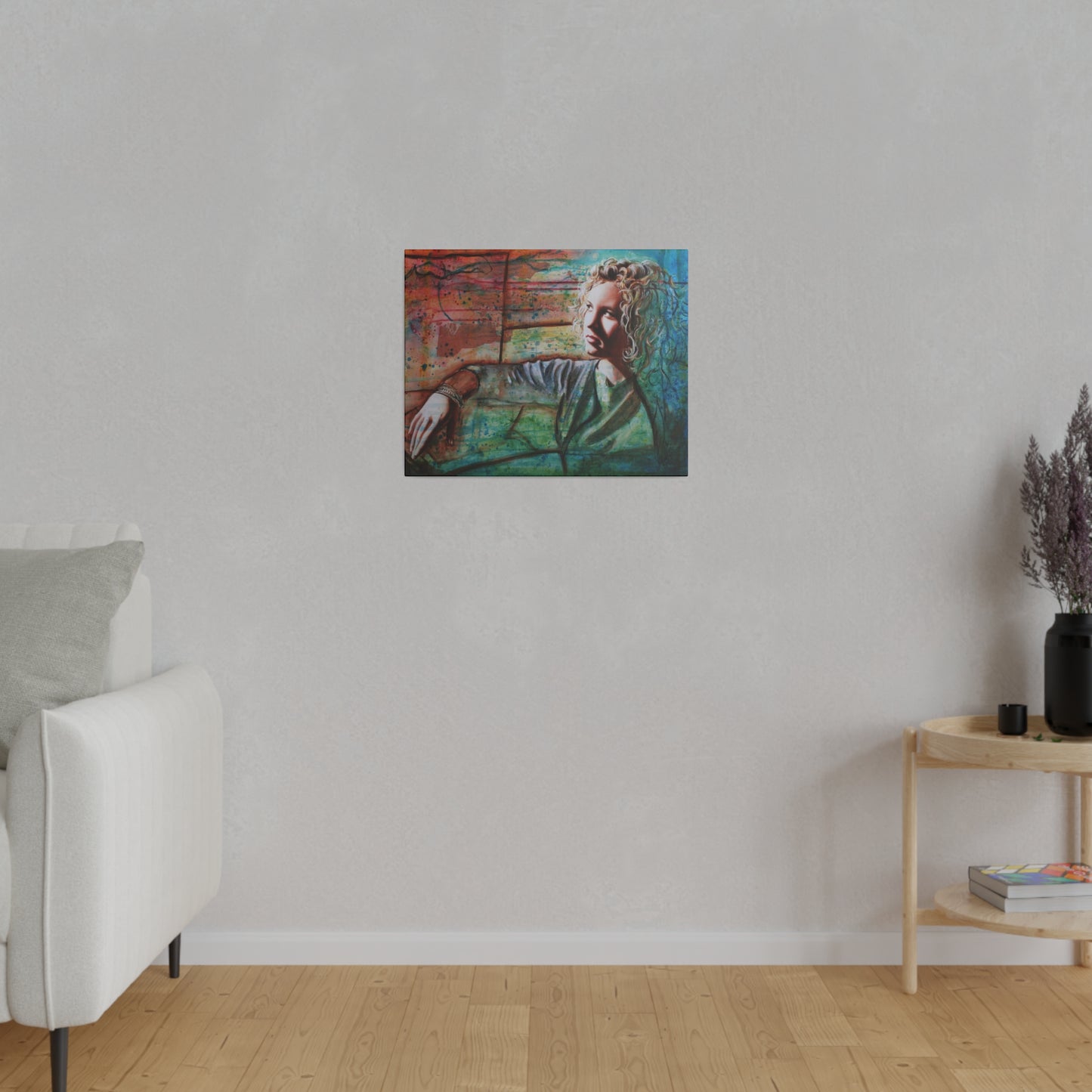 "Anticipating Arrival" - Original Painting by Takenya Rosetta, Stretched Canvas