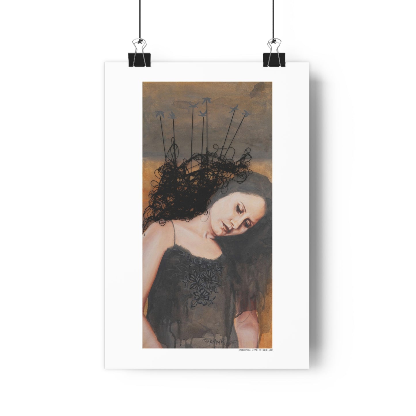 "Experiencing Shame: Overwhelmed" Giclée Art Print by Takenya Rosetta