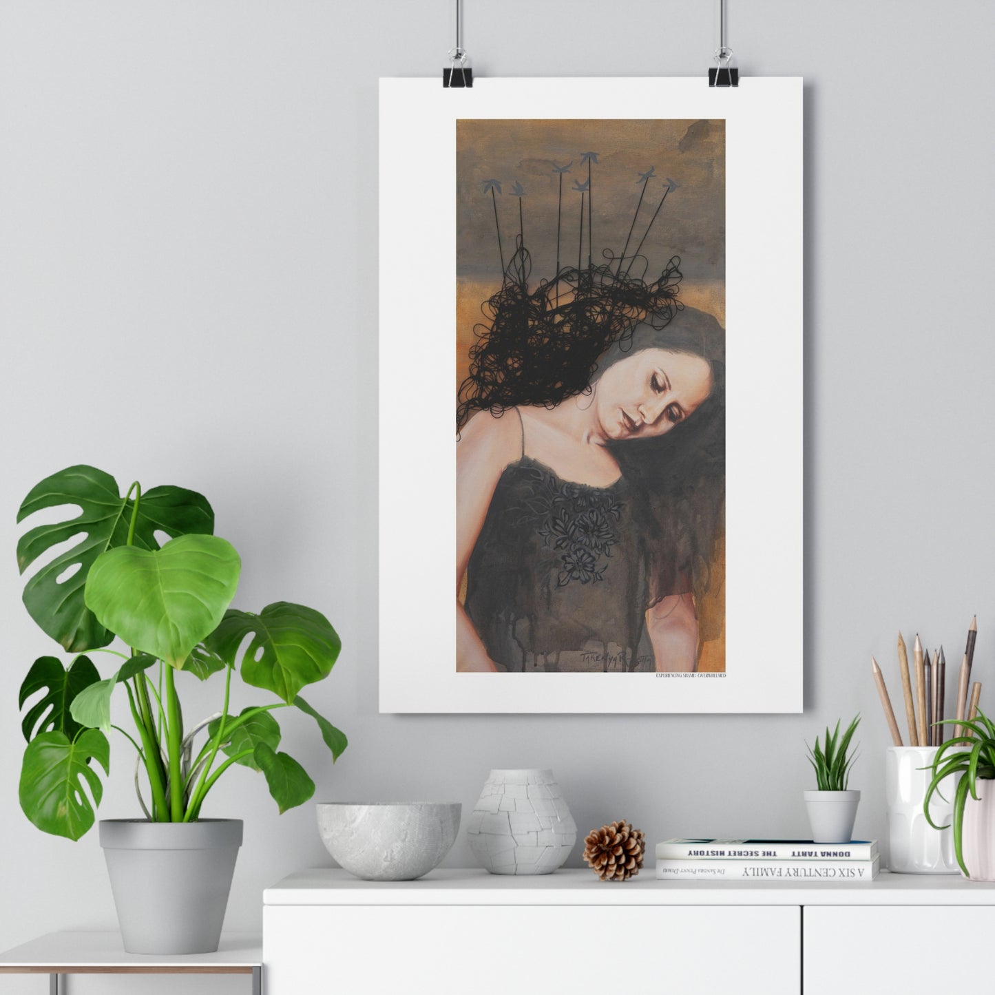 "Experiencing Shame: Overwhelmed" Giclée Art Print by Takenya Rosetta