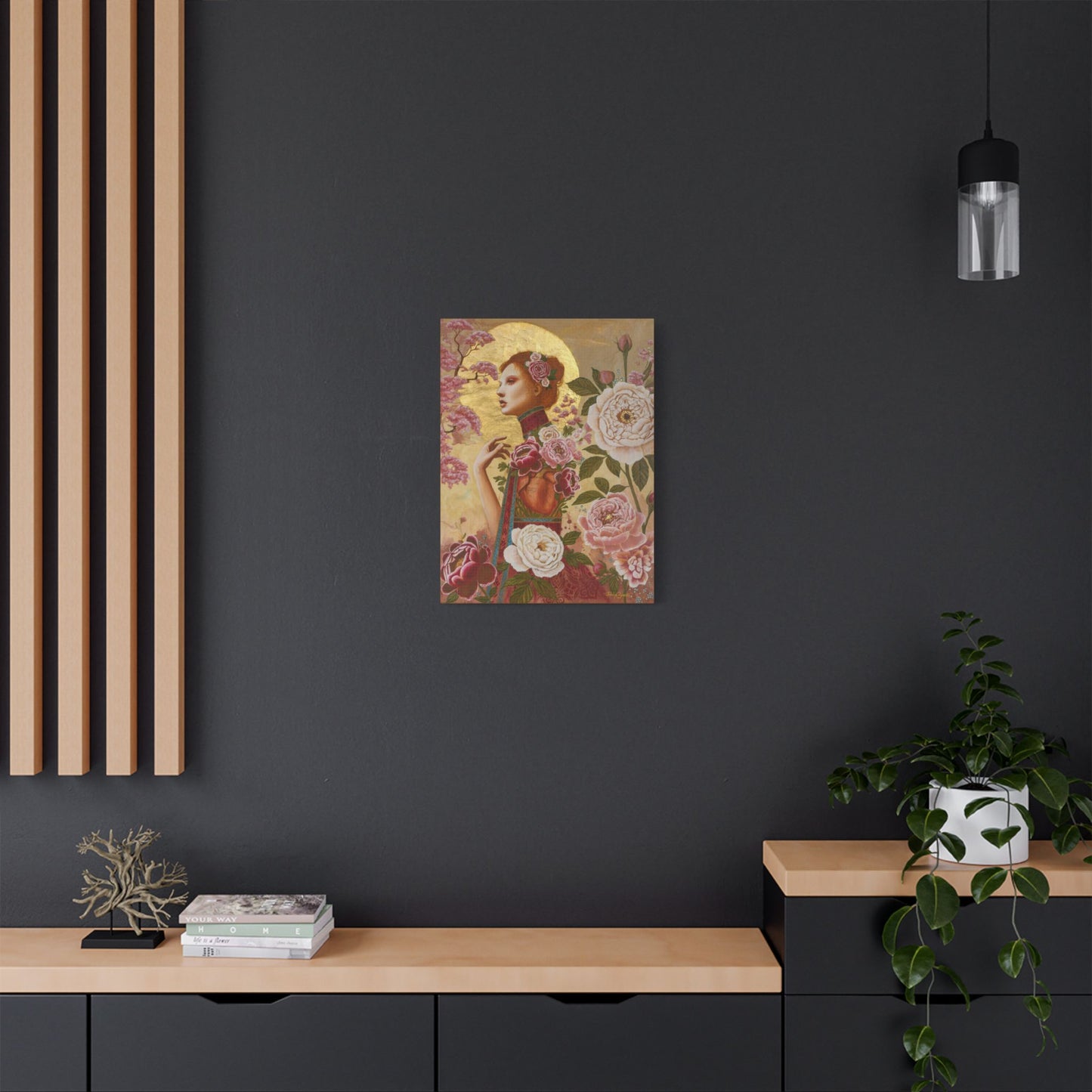 Experiencing Growth: Matters of the Heart – Satin Canvas Print (18x24) by Takenya Rosetta