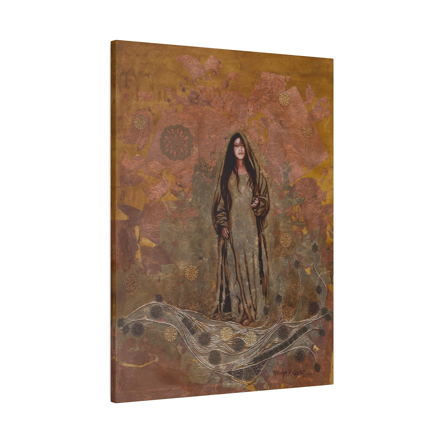 "In The World But Not Of It" - Original Painting by Takenya Rosetta, Stretched Canvas