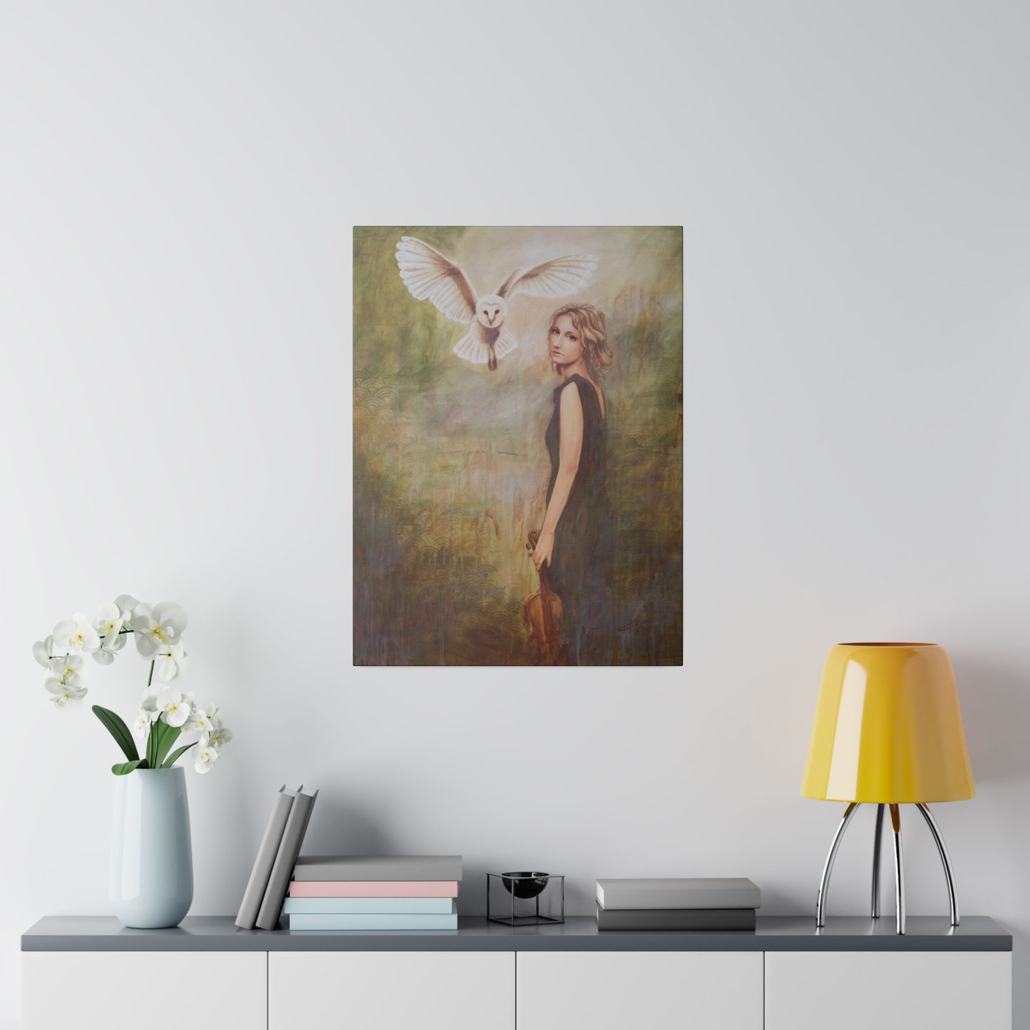 "Comforter" - Original Painting by Takenya Rosetta, Stretched Canvas