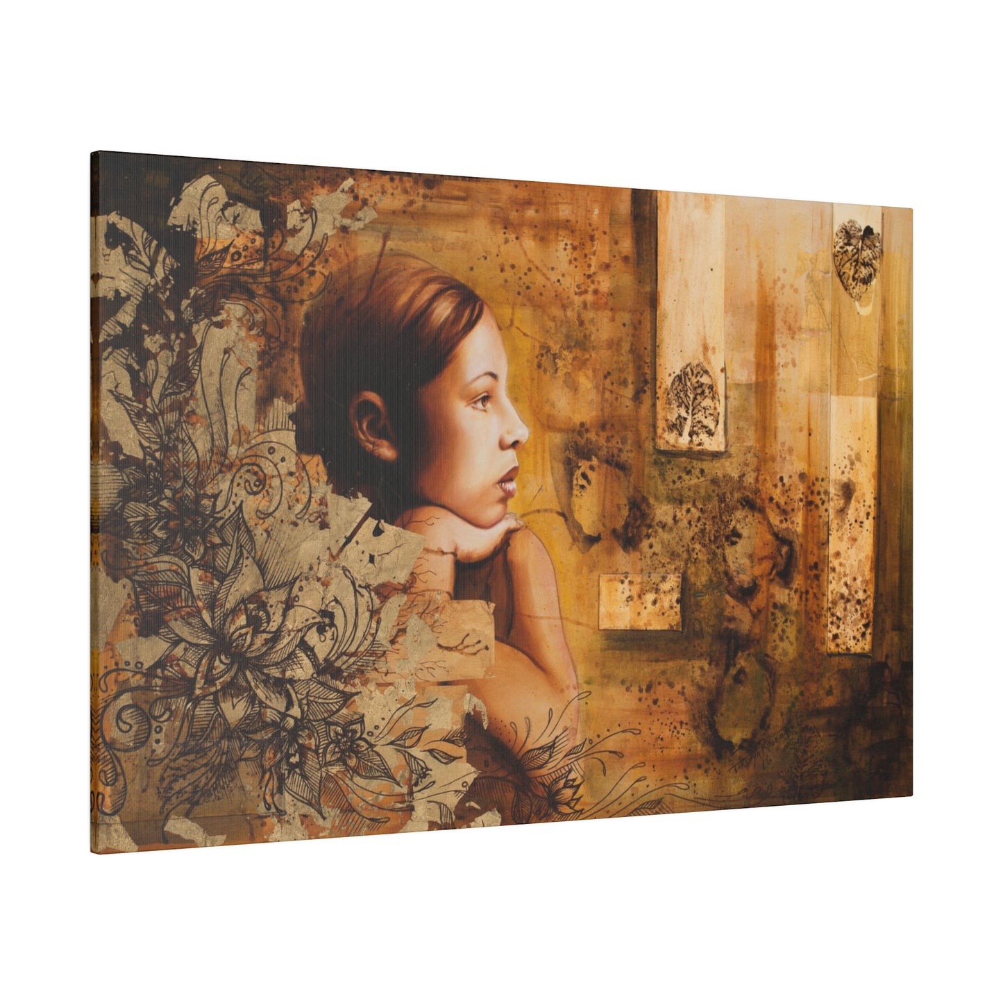 "Nations" - Original Painting by Takenya Rosetta, Stretched Canvas