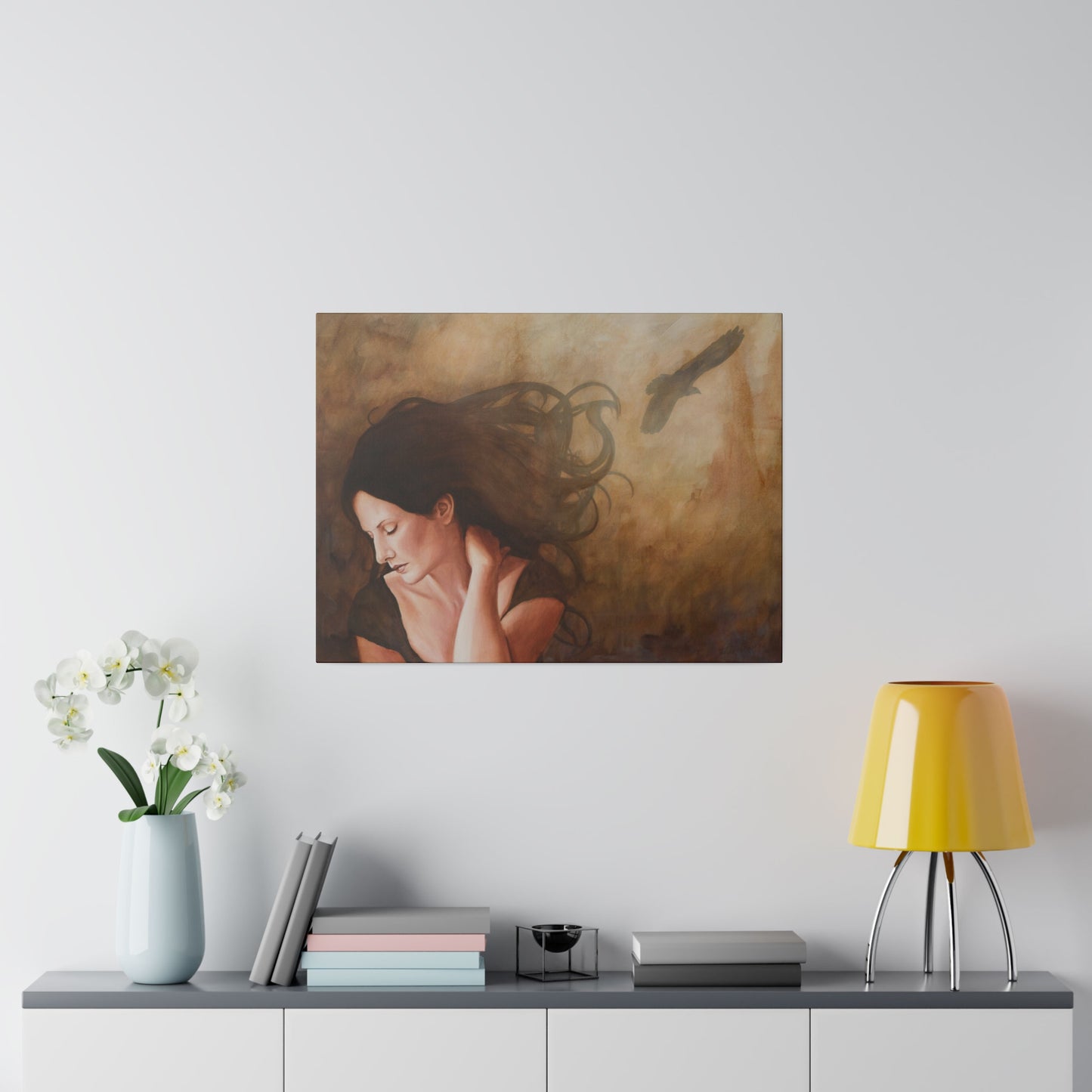 "Especially Fond of You" - Original Painting by Takenya Rosetta, Stretched Canvas