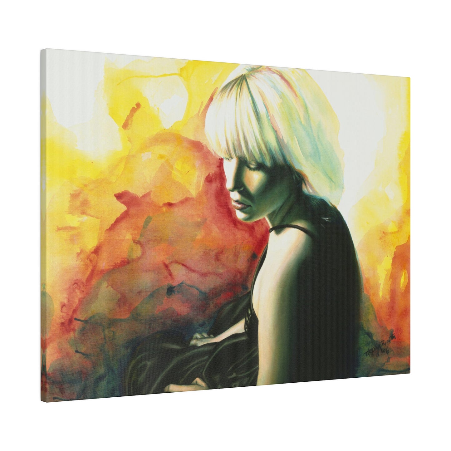 "Consolidate" - Original Painting by Takenya Rosetta, Stretched Canvas