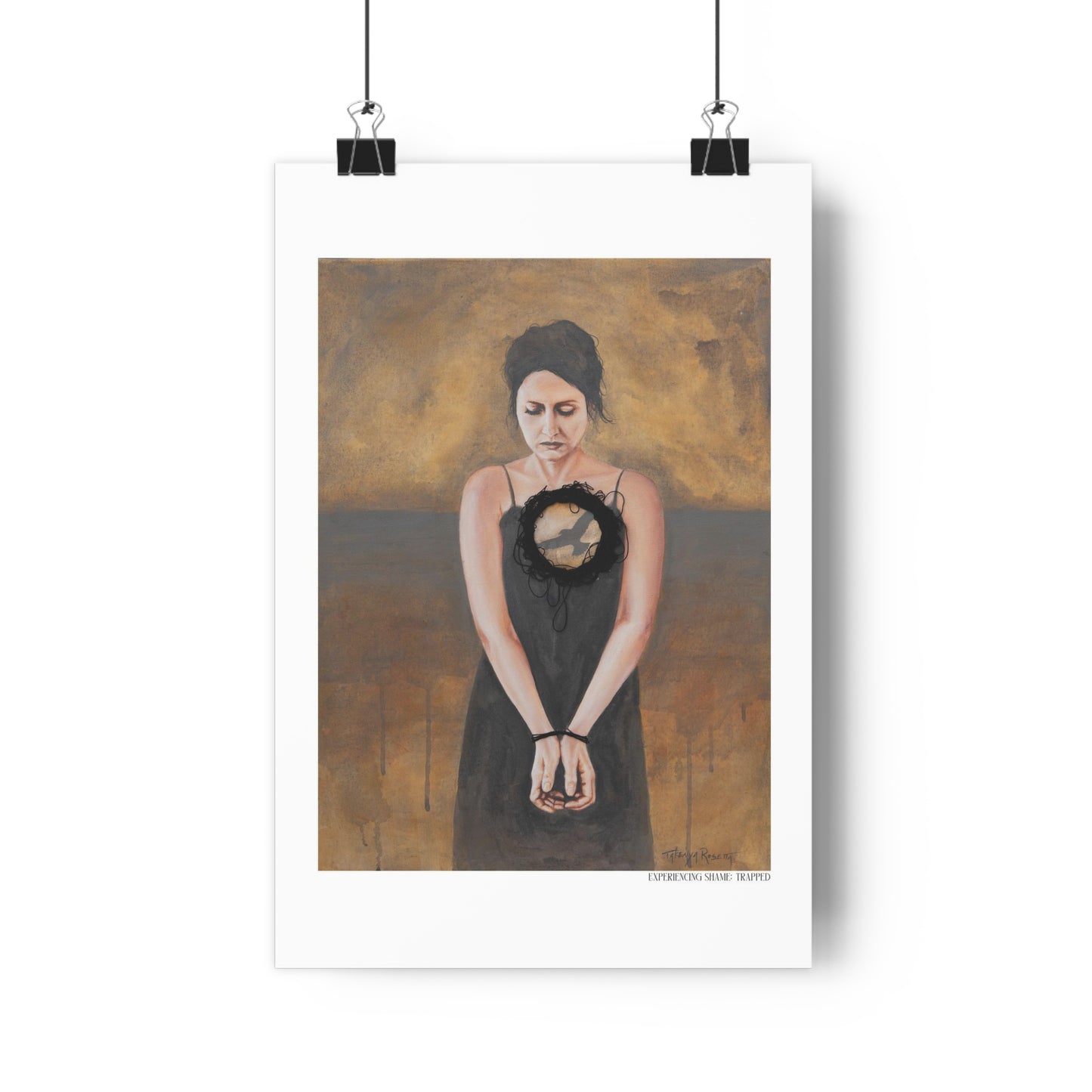 "Experiencing Shame: Trapped" Giclée Art Print by Takenya Rosetta