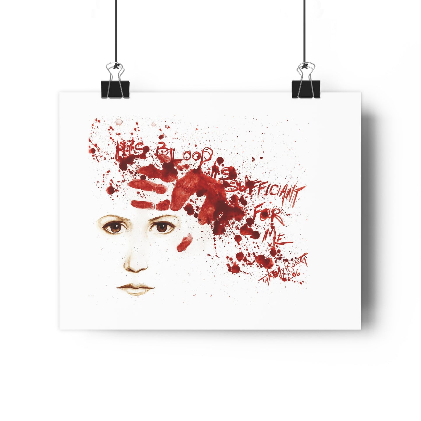 "His Blood" Giclée Art Print by Takenya Rosetta