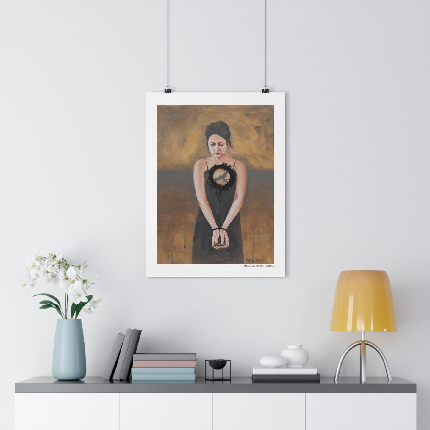 "Experiencing Shame: Trapped" Giclée Art Print by Takenya Rosetta