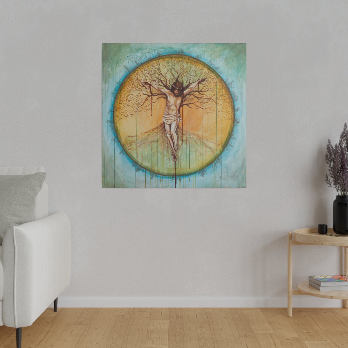 "Tree of Life" - Original Painting by Takenya Rosetta, Stretched Canvas