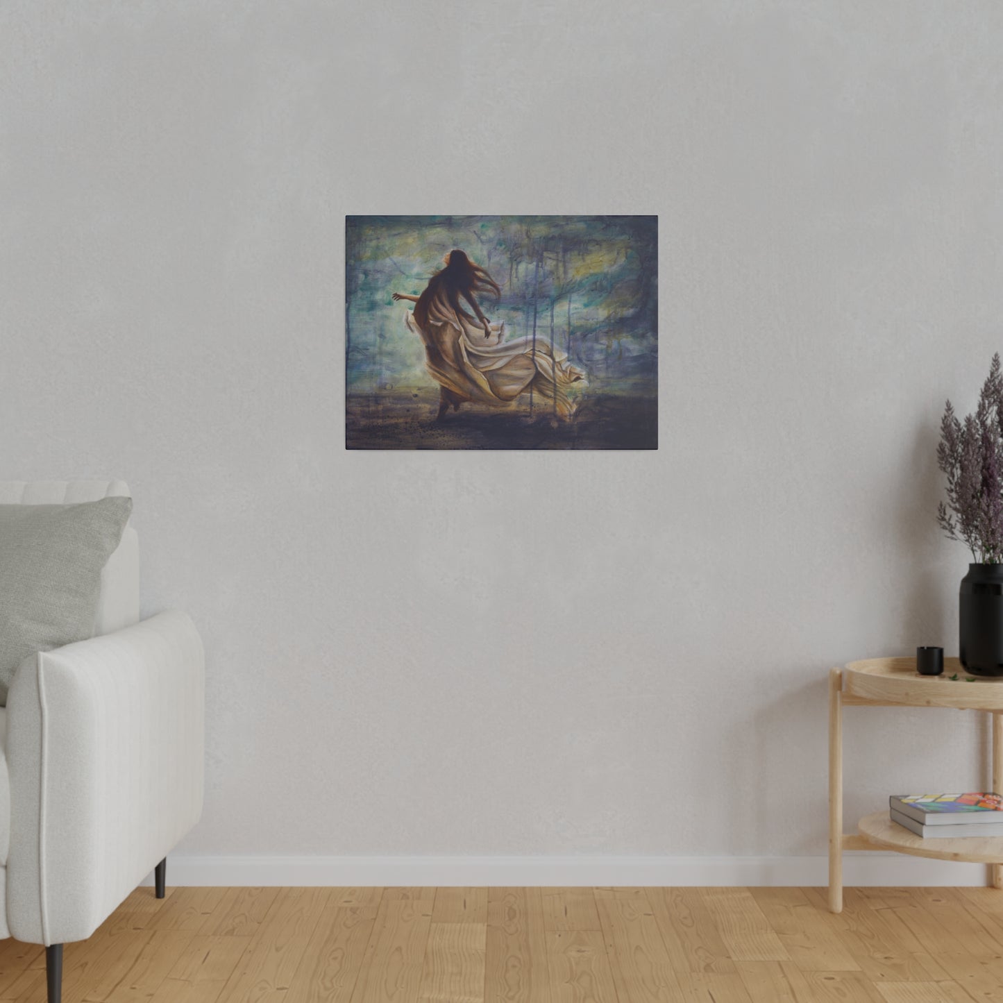 "Calm in the Storm" - Original Painting by Takenya Rosetta, Stretched Canvas