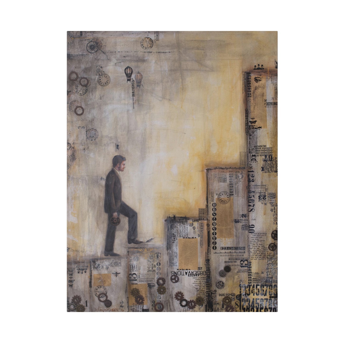 "Talents" - Original Painting by Takenya Rosetta, Stretched Canvas