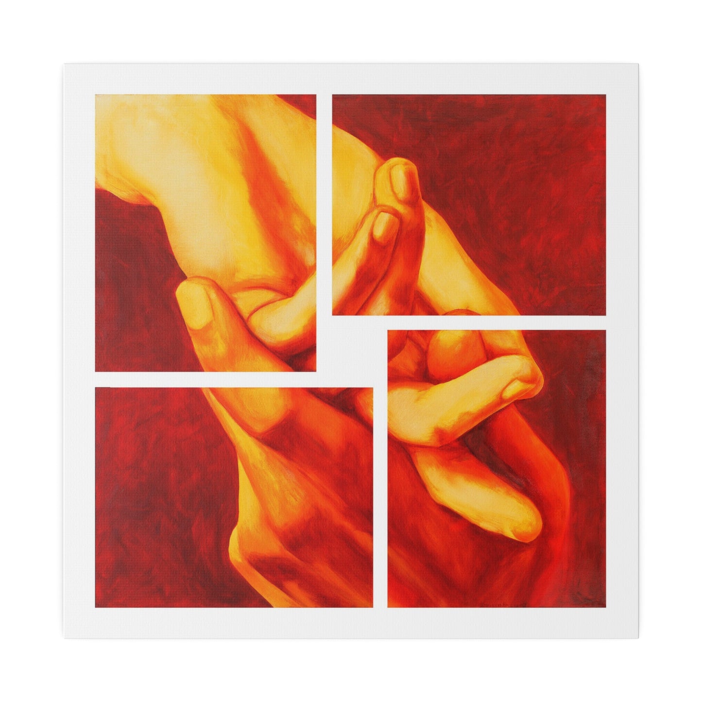 "Relationship" - Original Painting by Takenya Rosetta, Stretched Canvas