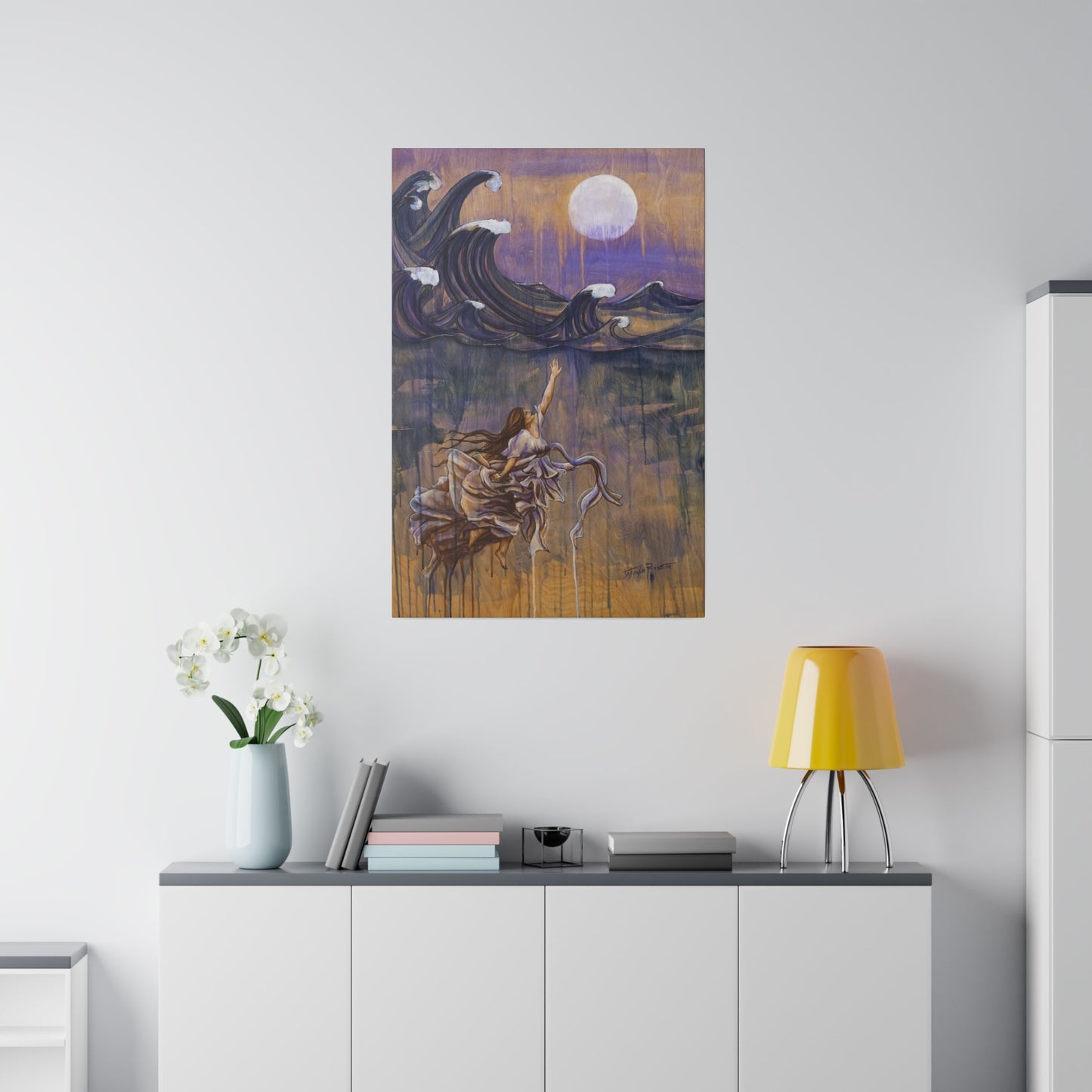 "Emergence" - Original Painting by Takenya Rosetta, Stretched Canvas