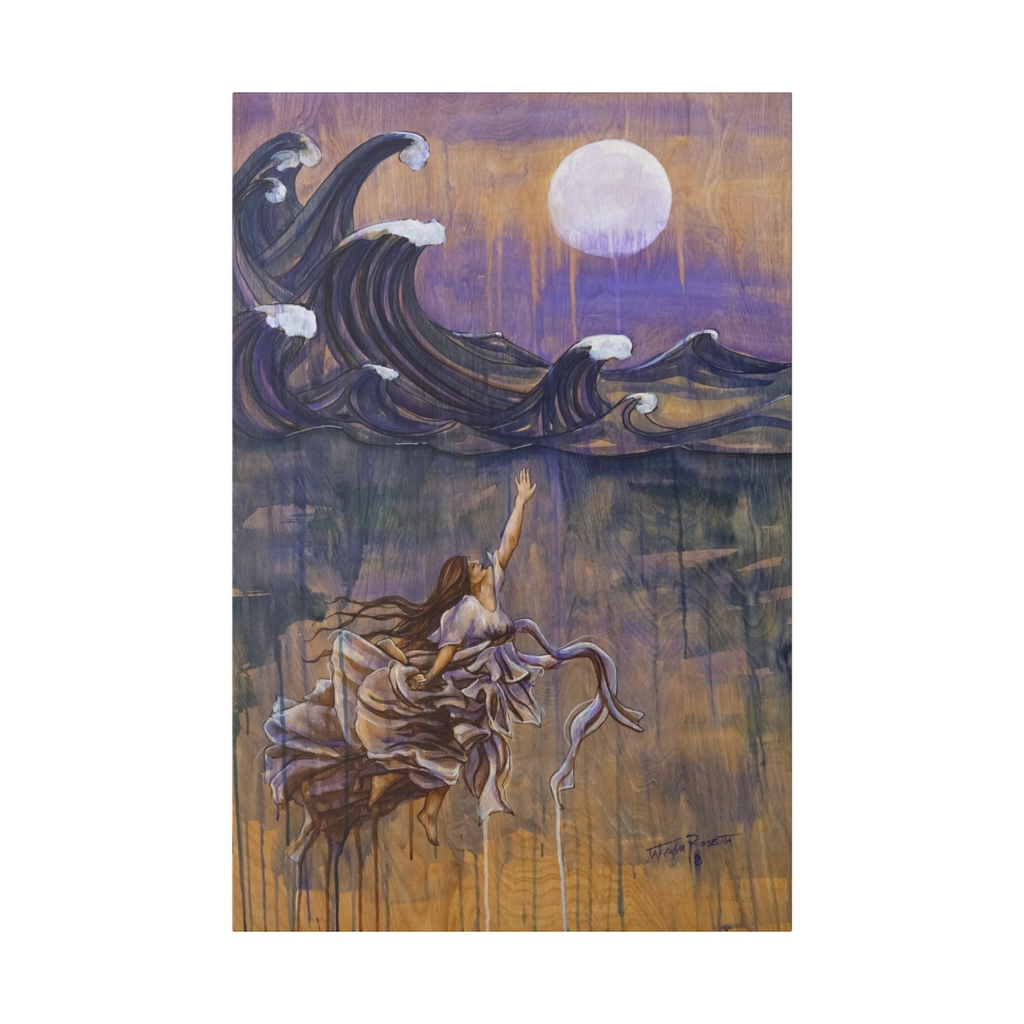 "Emergence" - Original Painting by Takenya Rosetta, Stretched Canvas
