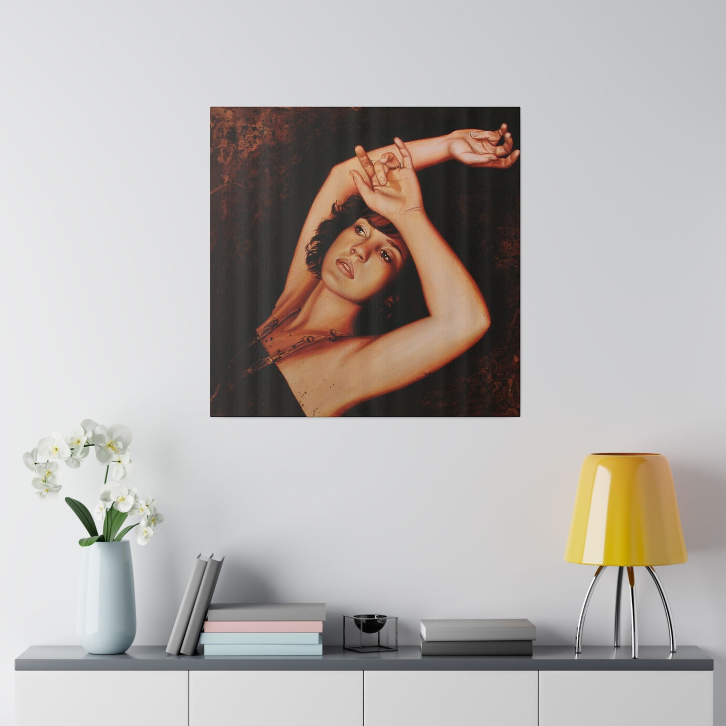 "I'm Broken and Falling" - Original Painting by Takenya Rosetta, Stretched Canvas