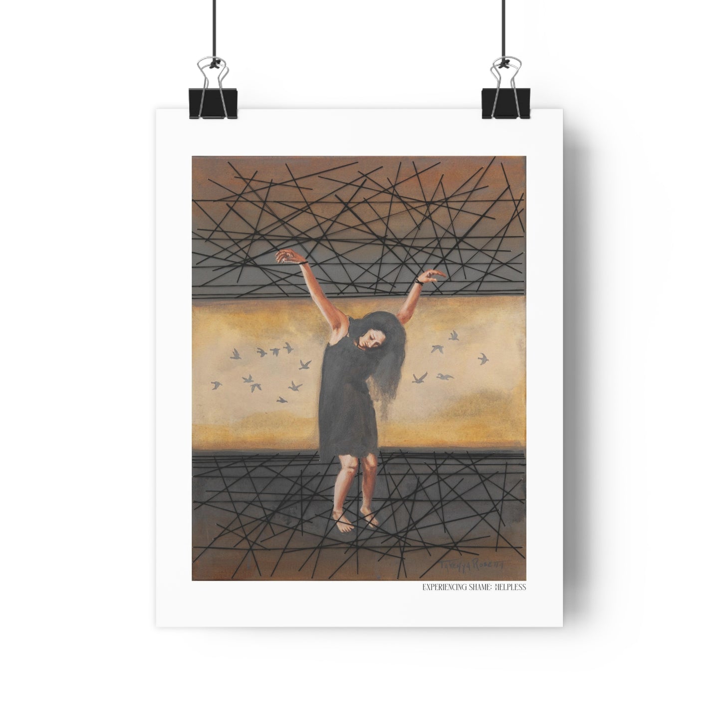 "Experiencing Shame: Helpless" Giclée Art Print by Takenya Rosetta