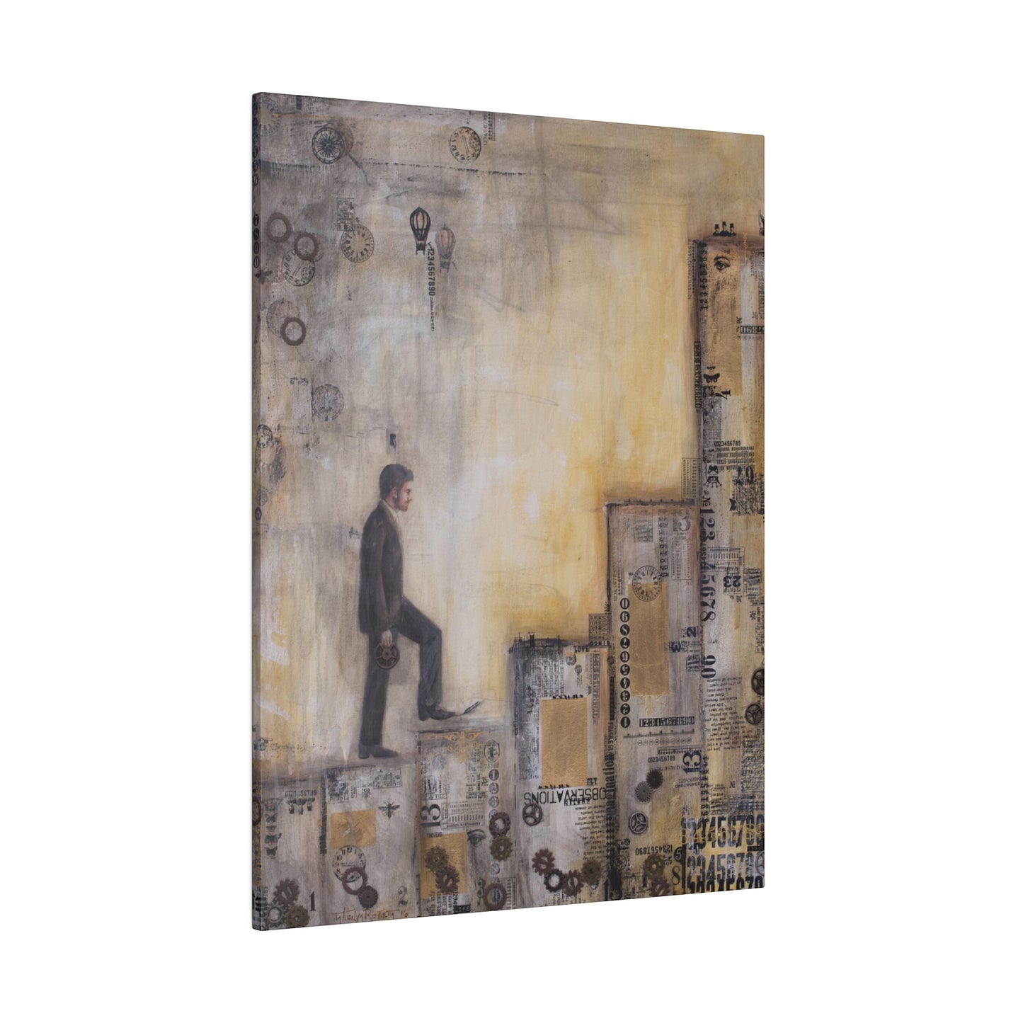 "Talents" - Original Painting by Takenya Rosetta, Stretched Canvas