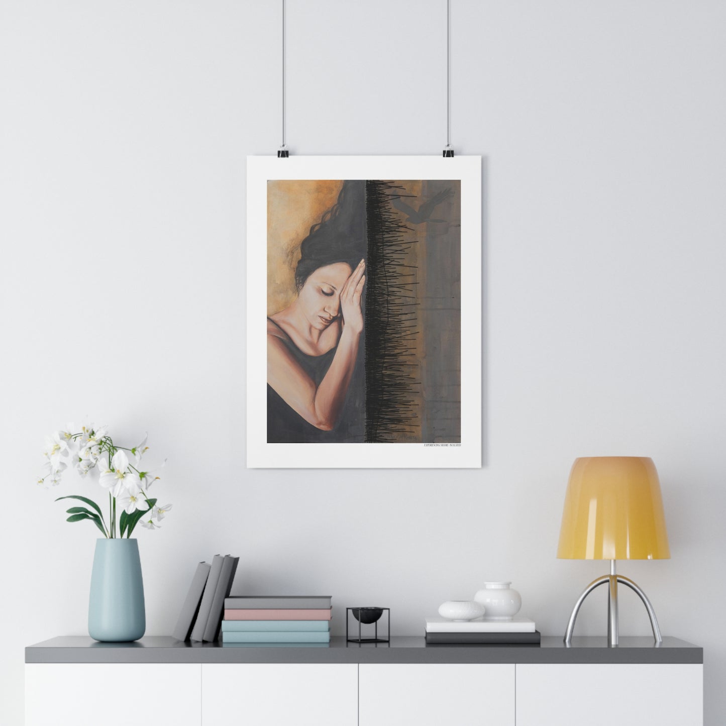 "Experiencing Shame: Isolated" Giclée Art Print by Takenya Rosetta