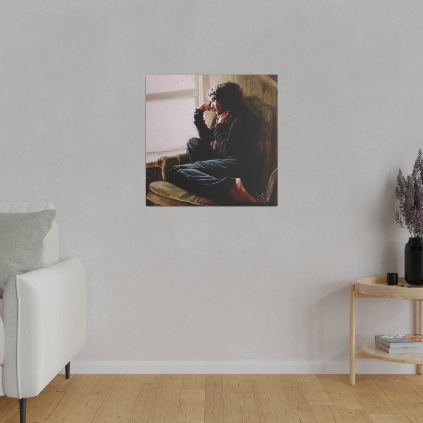 "Seeking Solace" - Original Painting by Takenya Rosetta, Stretched Canvas
