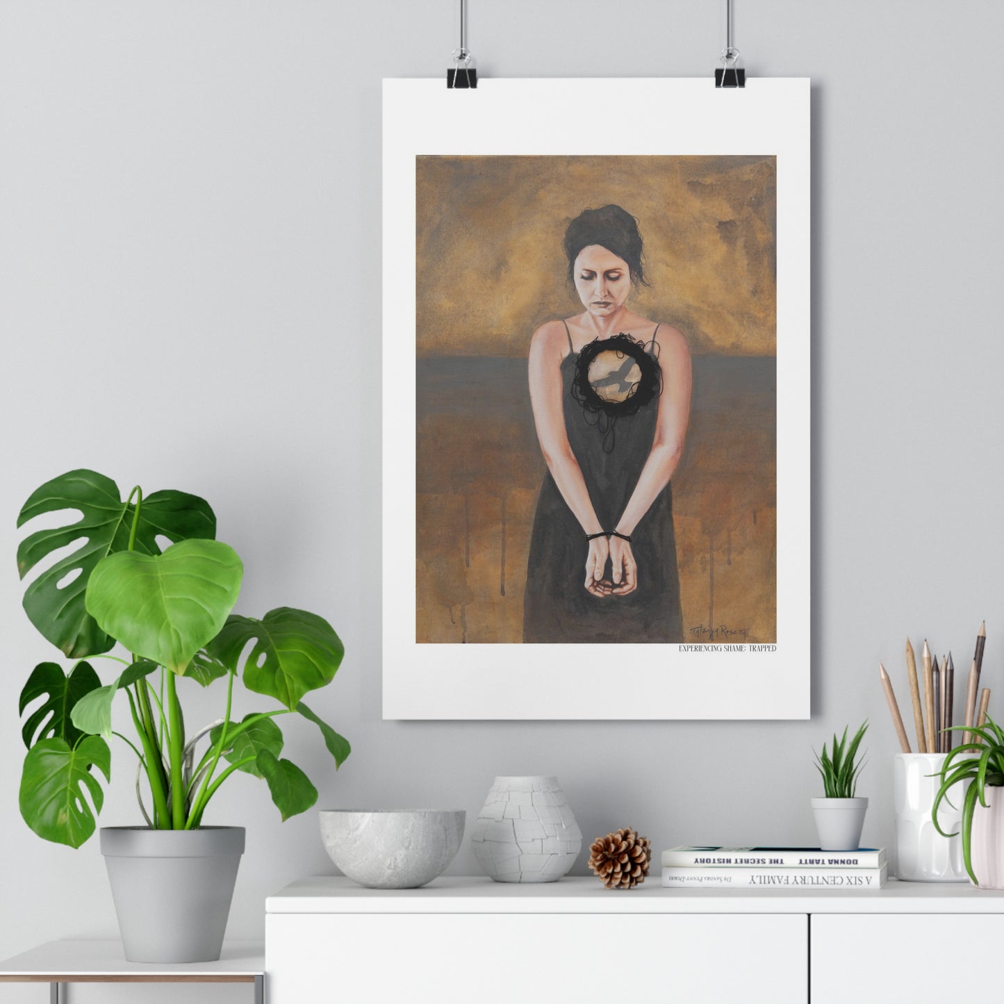 "Experiencing Shame: Trapped" Giclée Art Print by Takenya Rosetta