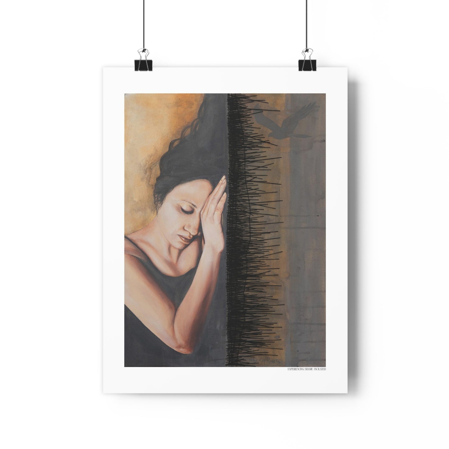 "Experiencing Shame: Isolated" Giclée Art Print by Takenya Rosetta
