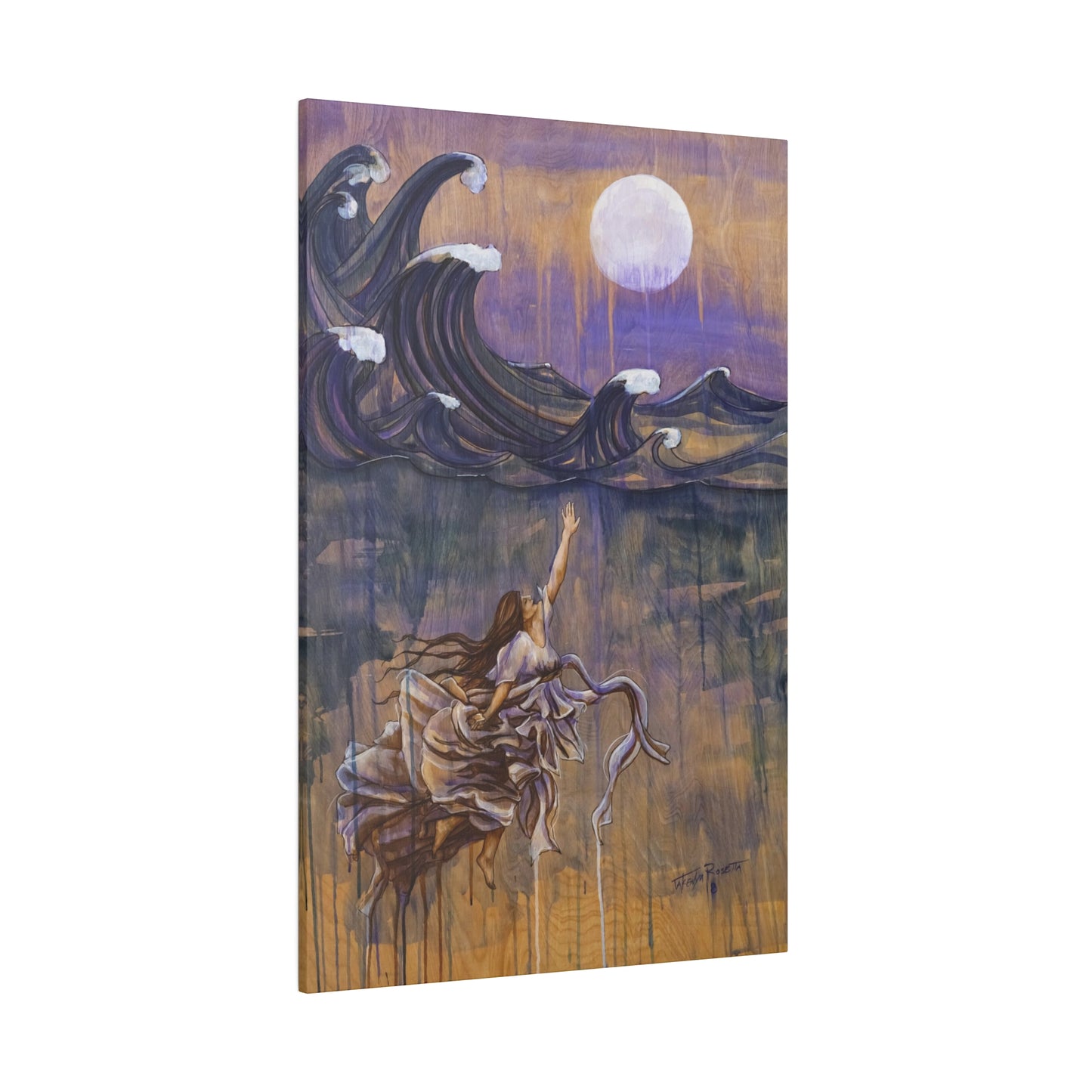"Emergence" - Original Painting by Takenya Rosetta, Stretched Canvas