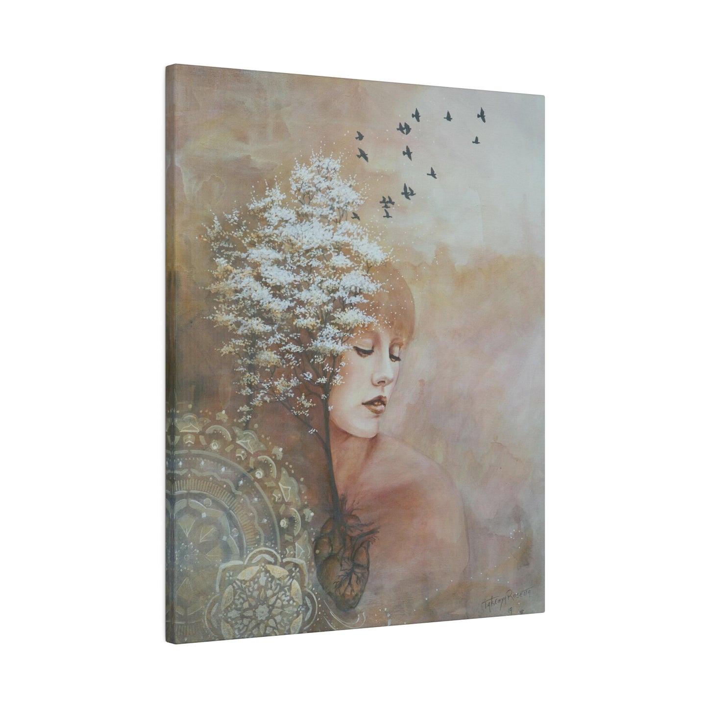 "Growth" - Original Painting by Takenya Rosetta, Stretched Canvas