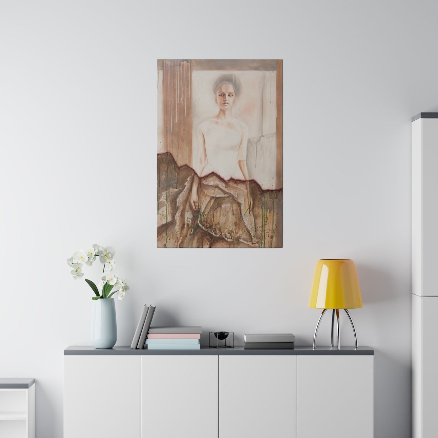 "The Bride" - Original Painting by Takenya Rosetta, Stretched Canvas