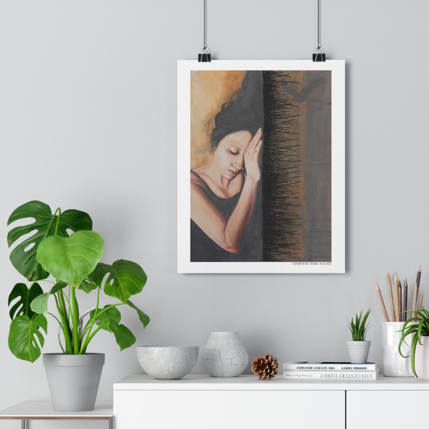"Experiencing Shame: Isolated" Giclée Art Print by Takenya Rosetta