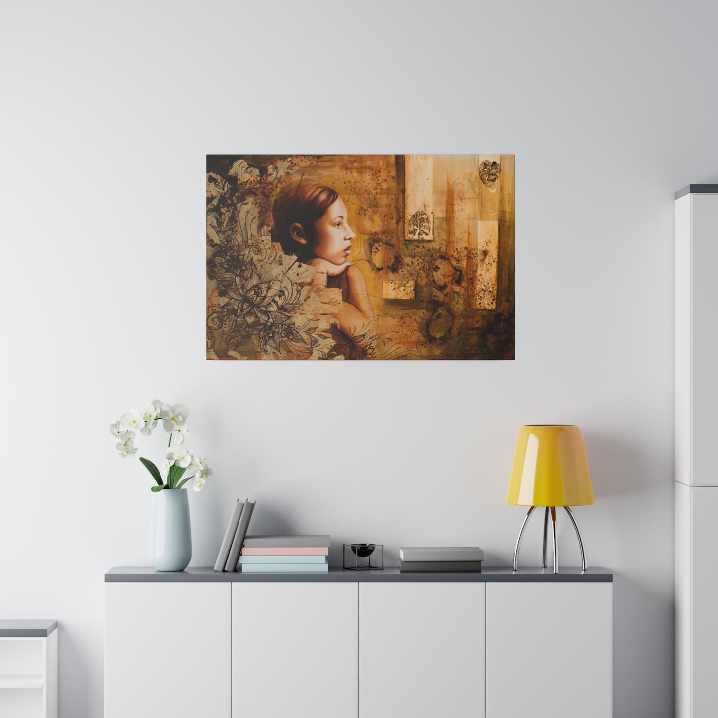 "Nations" - Original Painting by Takenya Rosetta, Stretched Canvas