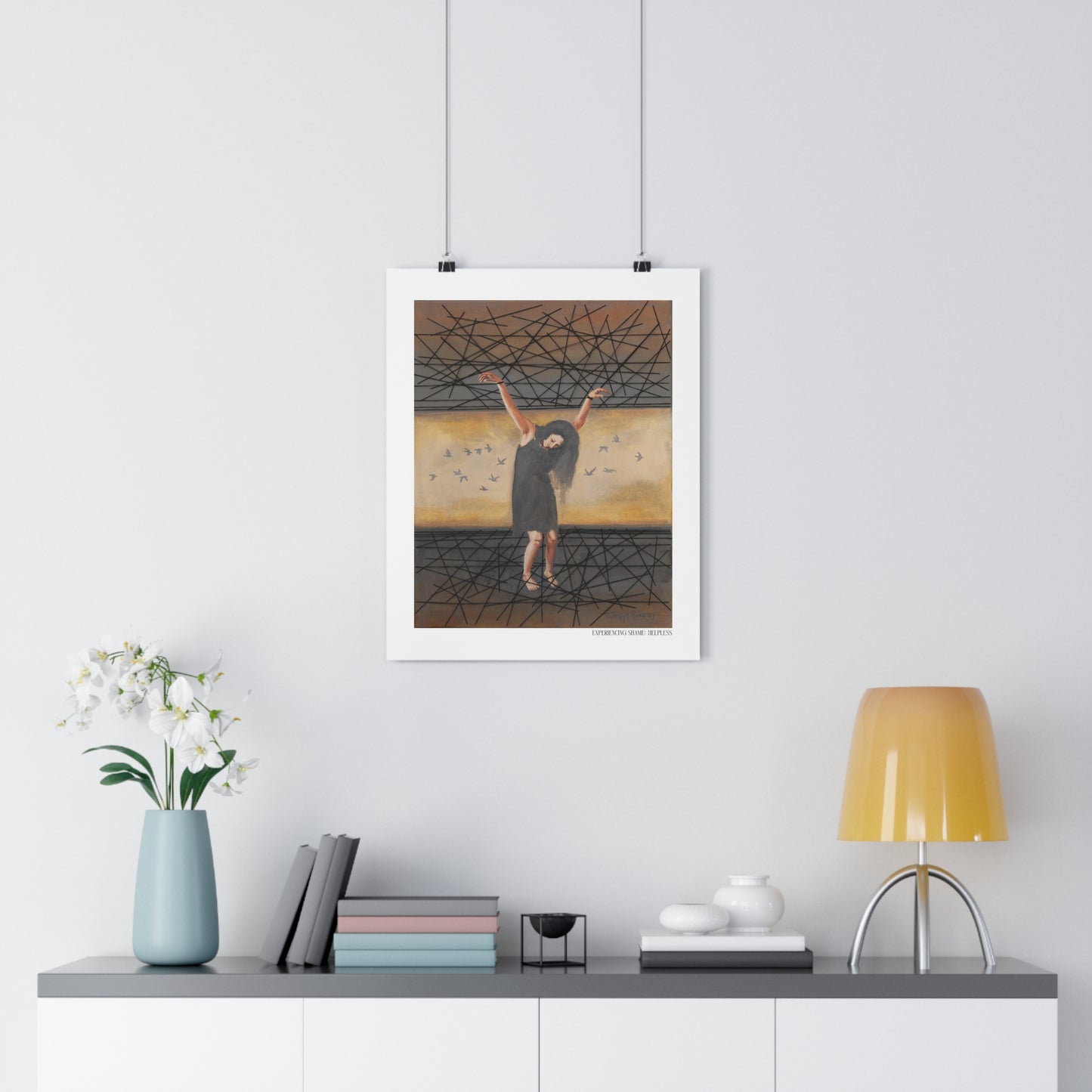 "Experiencing Shame: Helpless" Giclée Art Print by Takenya Rosetta