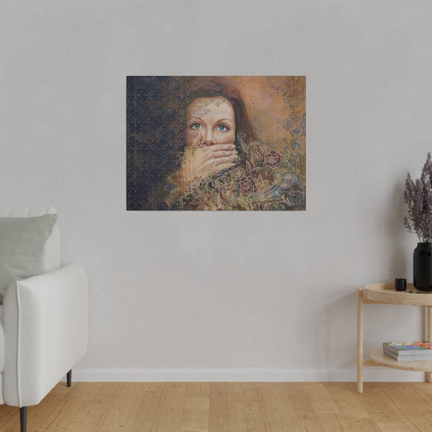 "I Will Not Stay Silent" - Original Painting by Takenya Rosetta, Stretched Canvas