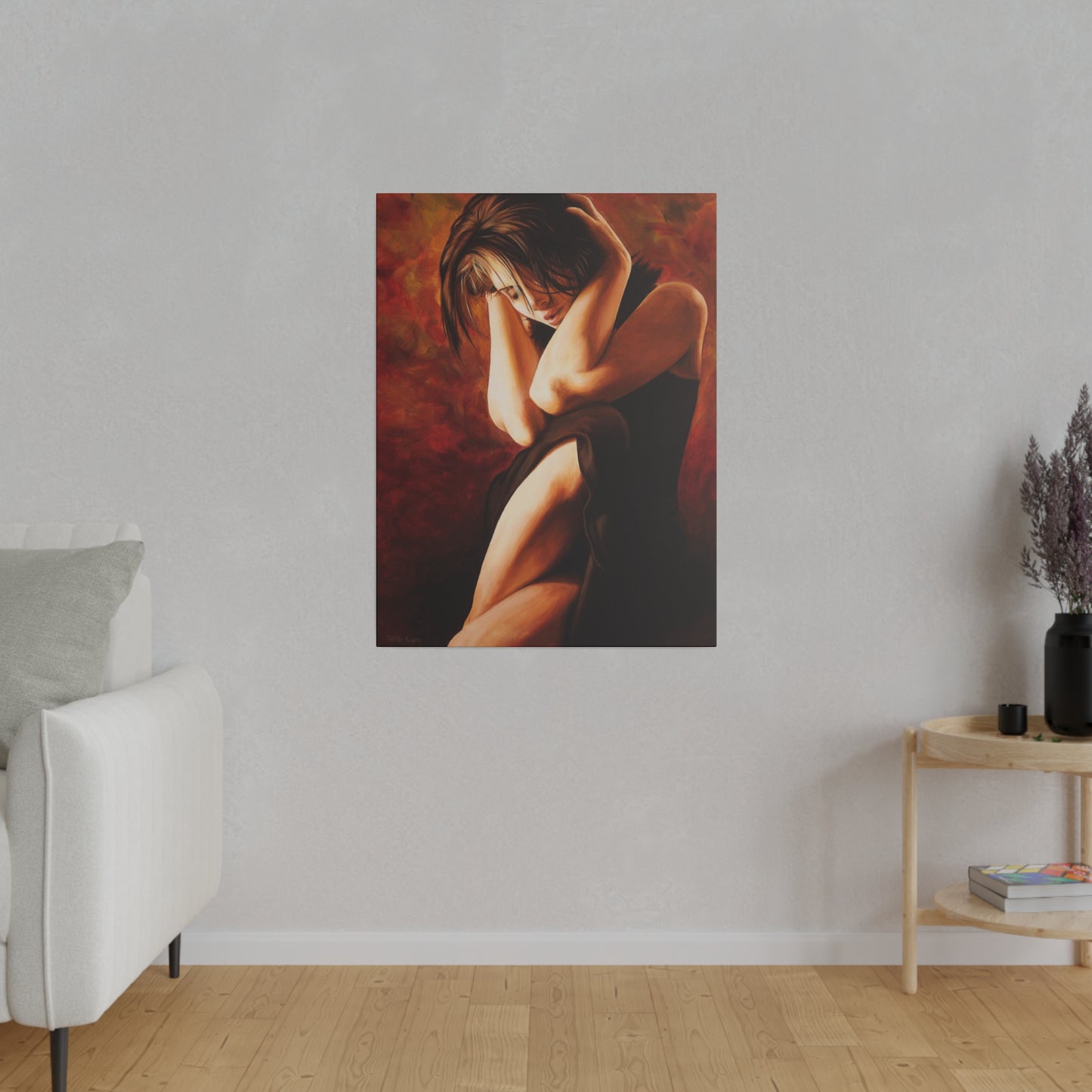 "The Significance is on the Other Side" - Original Painting by Takenya Rosetta, Stretched Canvas