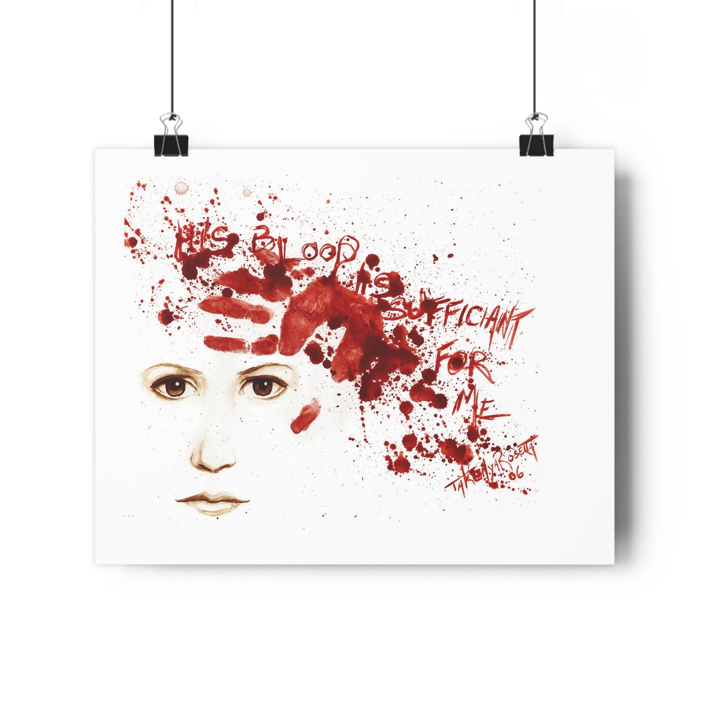 "His Blood" Giclée Art Print by Takenya Rosetta