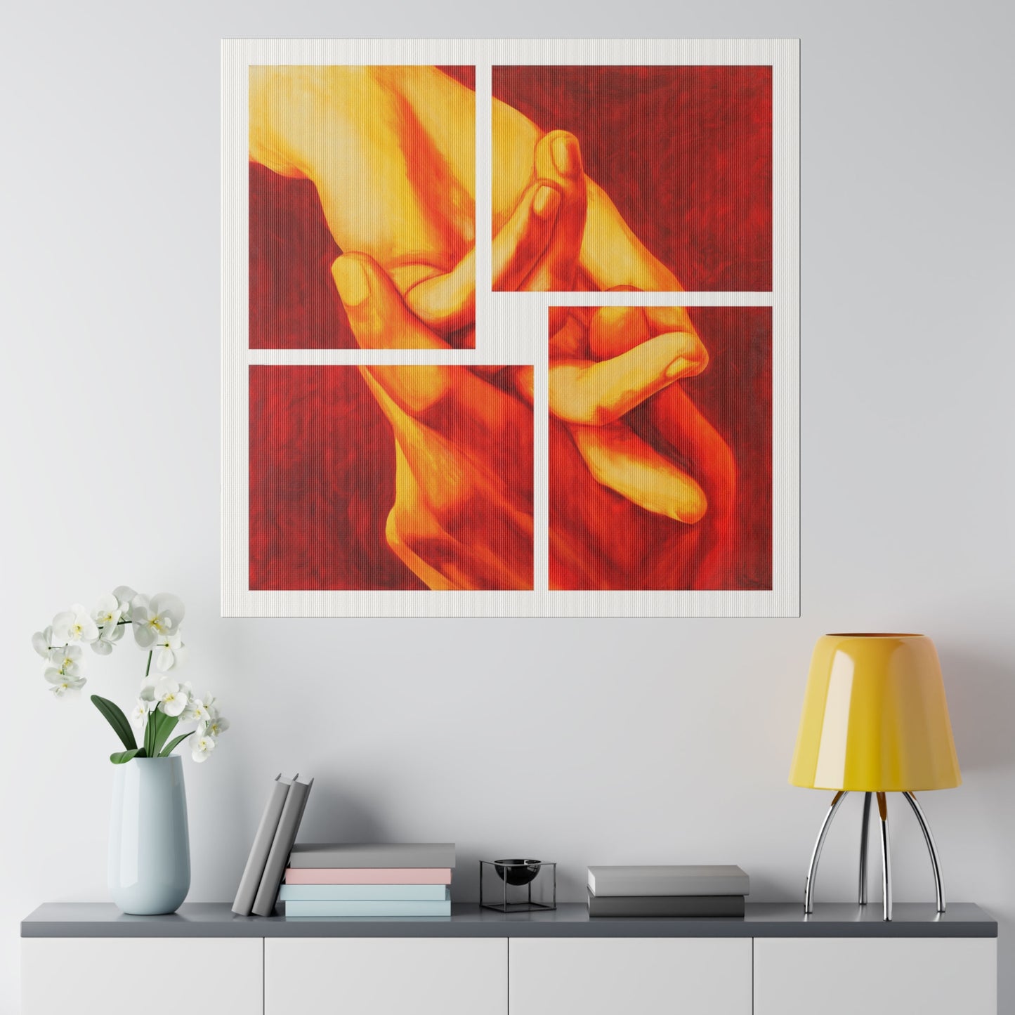 "Relationship" - Original Painting by Takenya Rosetta, Stretched Canvas